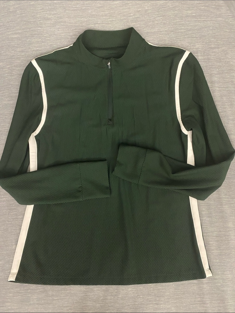 Tory Burch Sport Performance Reflective-Stripe Quarter-Zip Pullover XL $198 - Picture 3 of 15